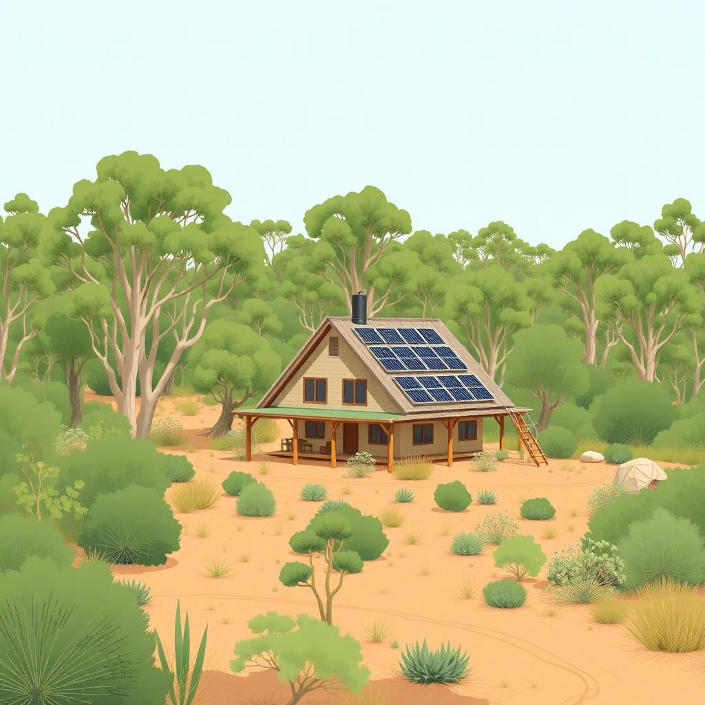 Remote dwelling in Australian bushland — off-grid septic solution