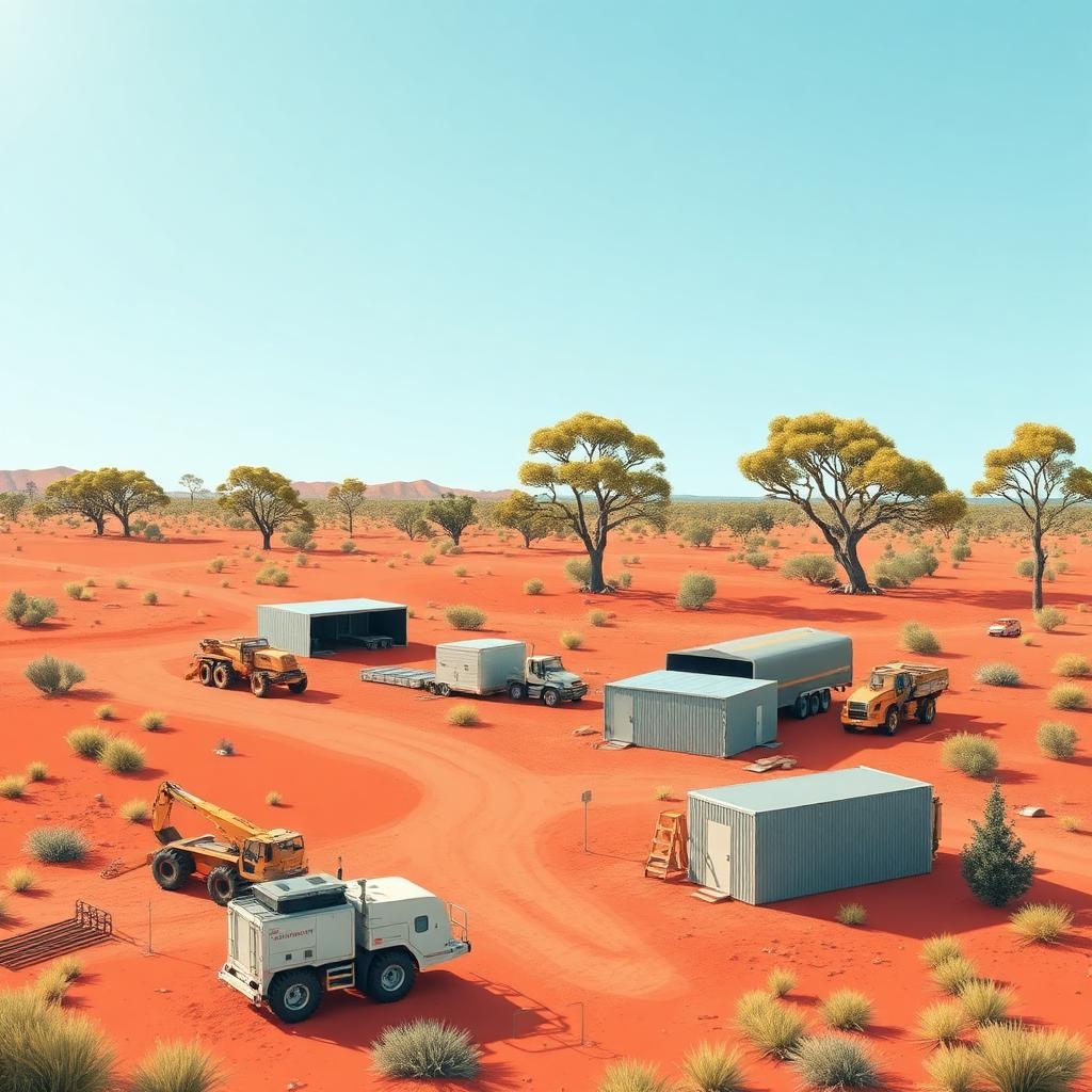 Remote working site in Australian outback — ideal for Bush Billabongs septic tanks